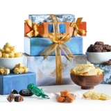 Broadway Basketeers Meals Reward Baskets for Vacation Supply, Males, Ladies, School College students – Reward With Chocolate Cookies, Popcorn & Candies – Birthday, Thank You, Sympathy or Get Effectively Christmas Presents Field