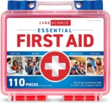 Care Science First Help Package, 110 Items | Skilled Use for Journey, Work, Faculty, Residence, Automobile, Emergency, Survival, Tenting, Climbing, and Extra