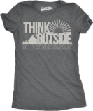 Womens Assume Outdoors No Field Vital Humorous Cool Tenting Graphic Humorous T Shirt