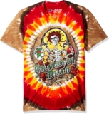 Liquid Blue Mens Grateful Useless Bay Space Beloved Tie Dye Brief Sleeve T-Shirt