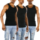 ToBeInStyle Males’s Lengthy Muscle Tank High Exercise A-Shirt