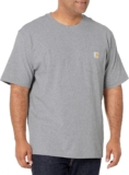 Carhartt Males’s Unfastened Match Heavyweight Quick-Sleeve Pocket T-Shirt (Additionally Out there in Large & Tall)